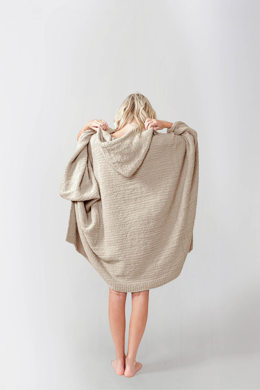 Snug Hooded Wearable Blanket Taupe