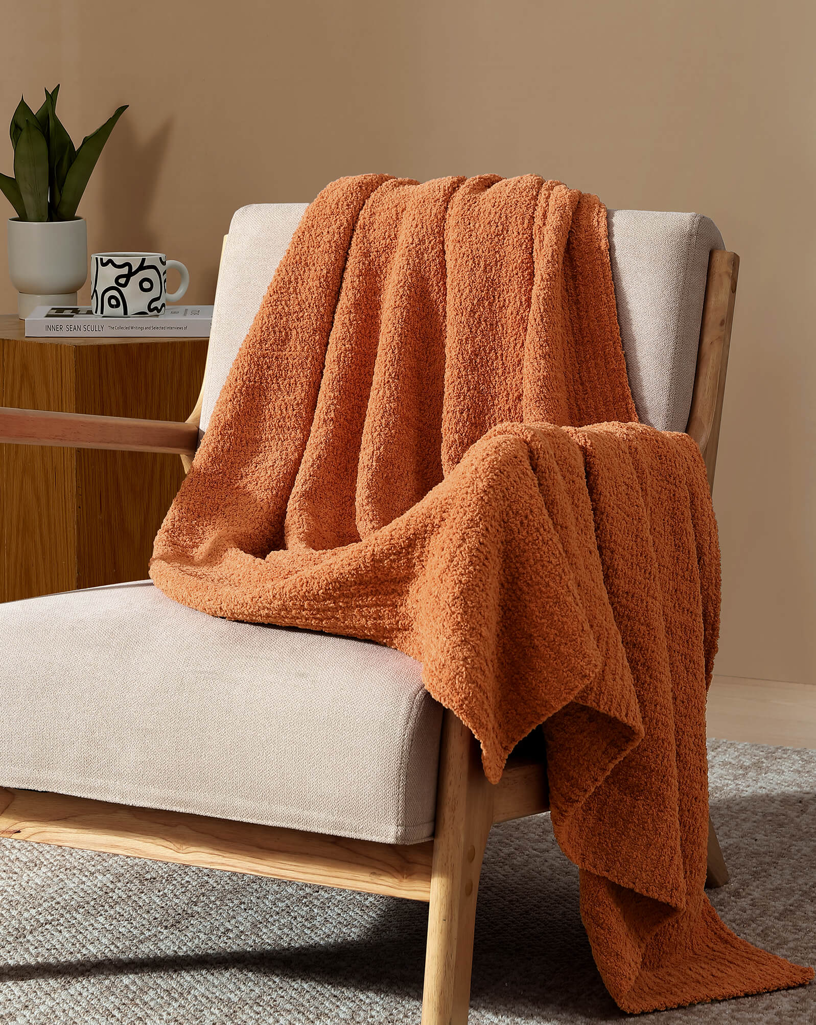 NEW Sunday Citizen Blanket Snug Throw gray 52 good x 75 inches