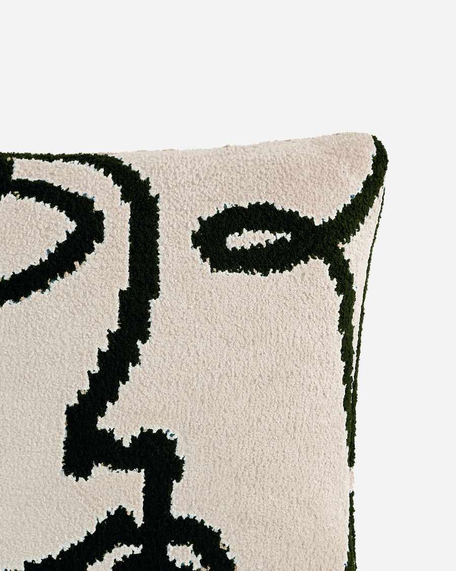 Secondary image of Faces Throw Pillow