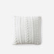 Braided Throw Pillow Off White