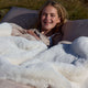 Breathable Faux Fur bed runner White