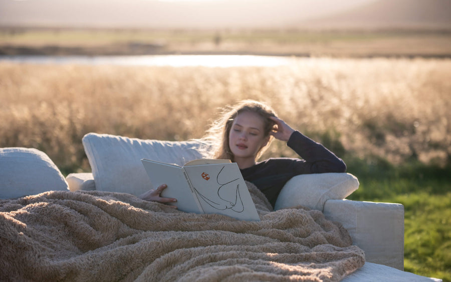 Breathable FauxFur Comforter toffee