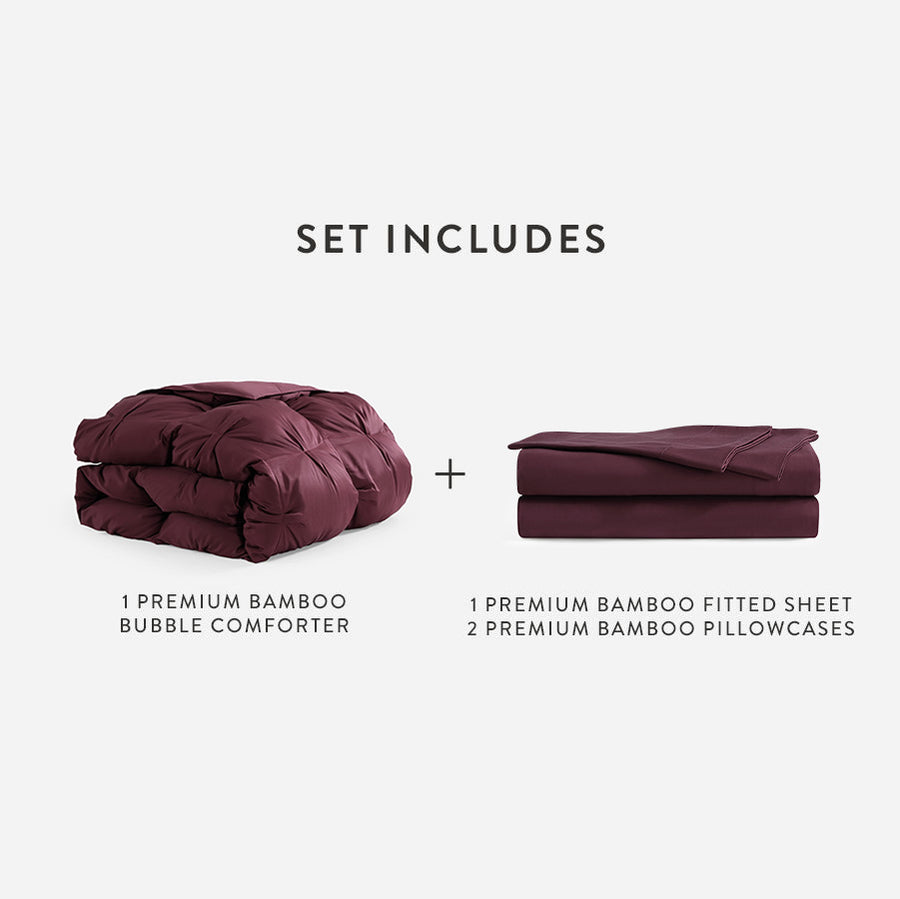 Premium Bamboo Bubble Essentials Bundle Fig
