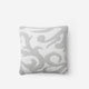 Casablanca Throw Pillow Cloud Gray - Off White