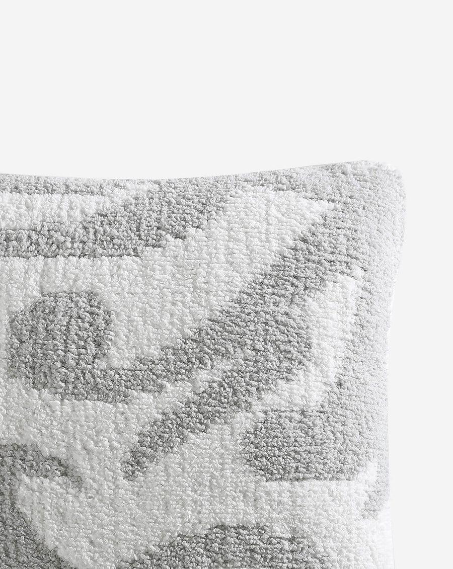 Casablanca Throw Pillow Cloud Gray - Off White