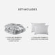Cooling Bamboo Viscose Comforter Bundle Grey