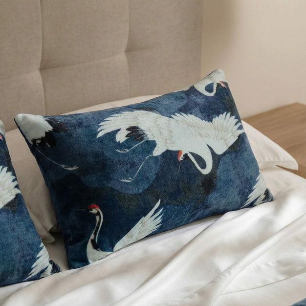 Sunday-Citizen_Crane-In-The-Clouds-Small-Lumbar-Pillow Baritone Blue 