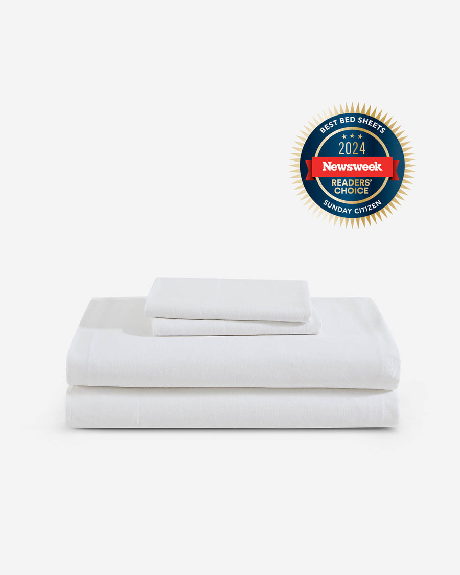 European Flax Linacel™ Sheet Set Clear White