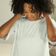 Butter Modal Boat Neck Tee Mint
