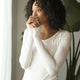 Butter Modal Long Sleeve Clear White