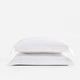 Premium Bamboo Bubble Comforter Bundle Clear White