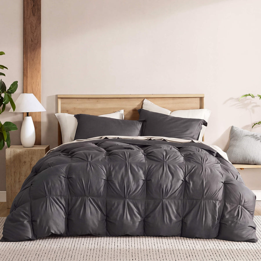 Premium Bamboo Bubble Comforter Granite