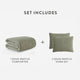 Snug Waffle Comforter Bundle Boulder