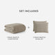 Snug Waffle Comforter Bundle Taupe