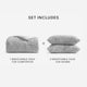 Breathable Faux Fur Comforter Gray