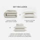 Salvia Reversible Cotton Mist  Move-in bundle Light Sage - Off White