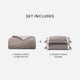 Sunday Citizen Sabbia Snug Striped  in Taupe - Off White