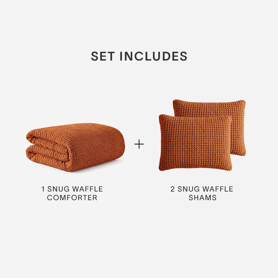Sunday Citizen Snug Waffle Bundle in Cinnamon Stick