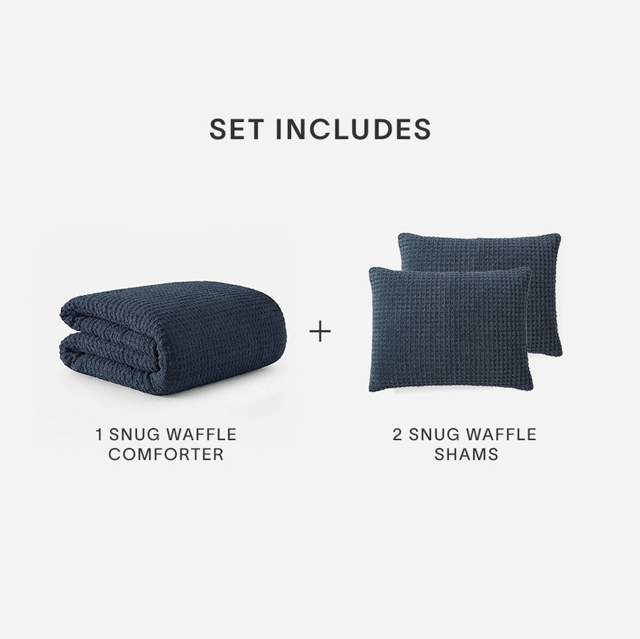 Sunday Citizen Snug Waffle Bundle in Midnight