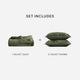 Sunday Citizen Velvet Quilt Bundle Olive Leaf