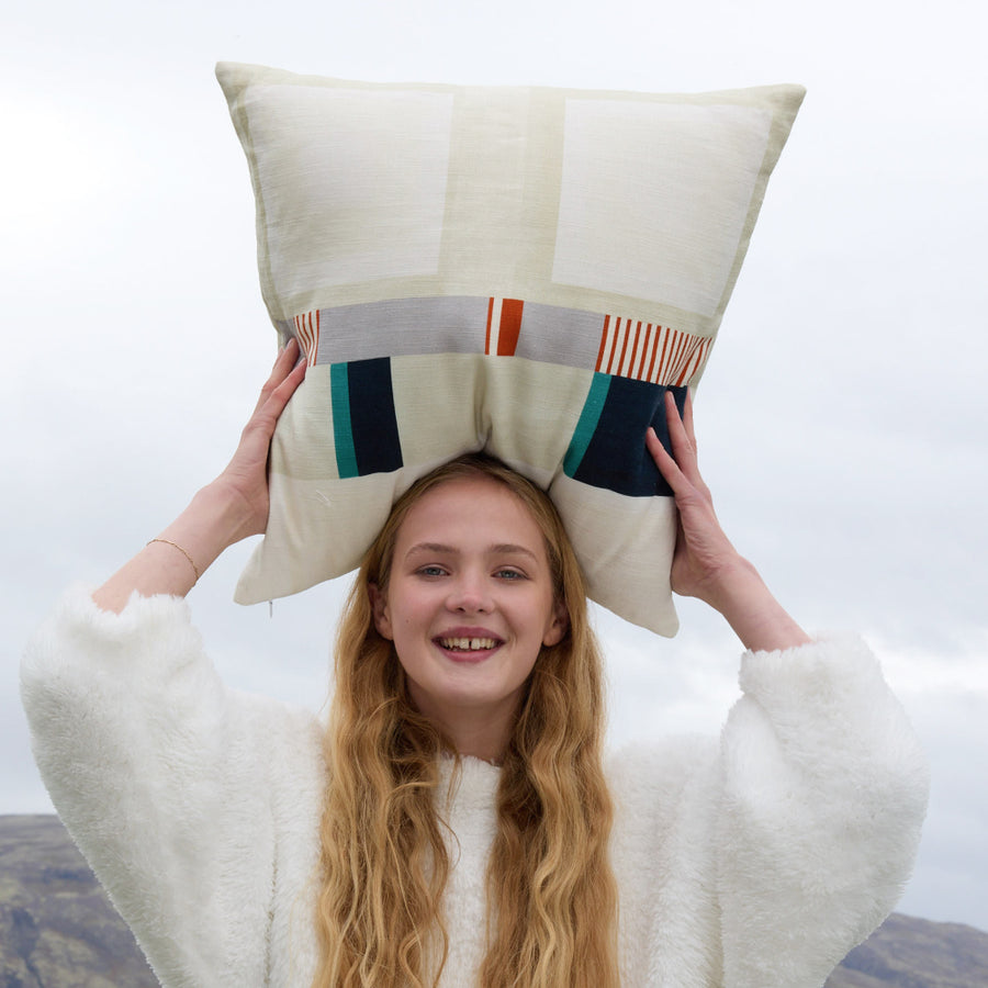 Sunday-Citizen_Patch-Work-Throw-Pillow_ Off White