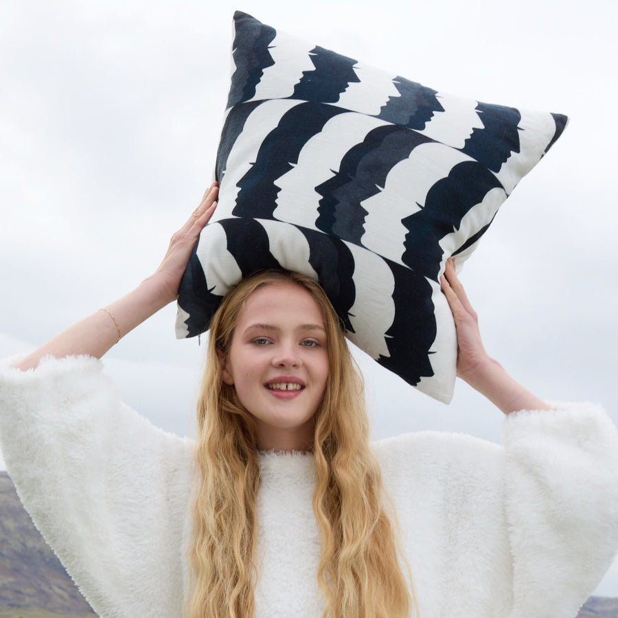 Sunday-Citizen_Portrait-Of-Lady-Throw-Pillow_ Off-White