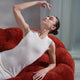 CloudCool Crochet Dress Off White