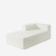 Cypress Left-Side Chaise Module White