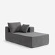 Cypress Right-Side Chaise Module Dark Gray