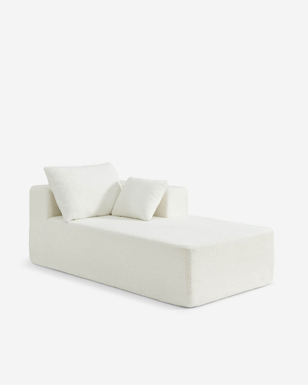 Cypress Right-Side Chaise Module White