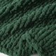 Heavy Snug Throw Knitted Yarn Hunter Green