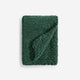 Heavy Snug Throw Knitted Yarn Hunter Green