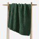 Heavy Snug Throw Knitted Yarn Hunter Green