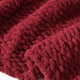 Heavy Snug Throw Knitted Yarn Salsa Red