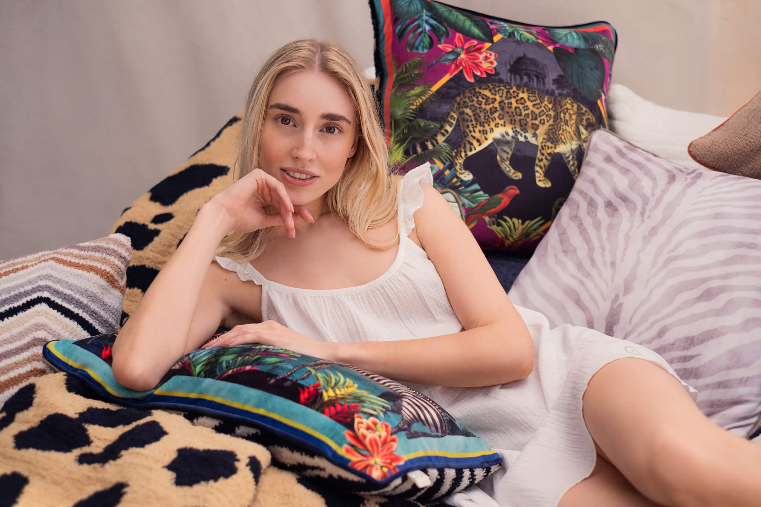 Cotton Breeze Slip Chemise Off White