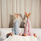 Woven Cotton Long PJ Set Light Pink