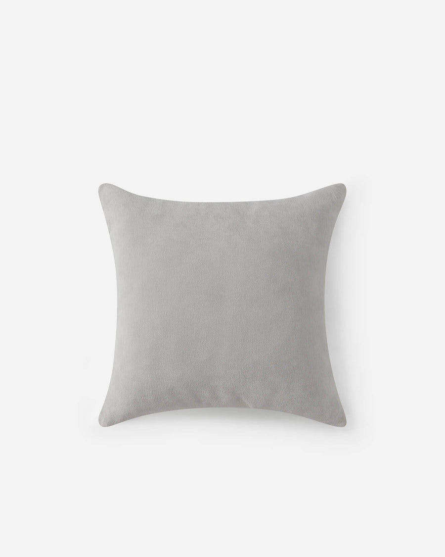 Velvet Bear Embroidery Throw Pillow Slate Grey 1 Slate Grey
