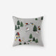 Velvet Bear Embroidery Throw Pillow Slate Grey 1 Slate Grey