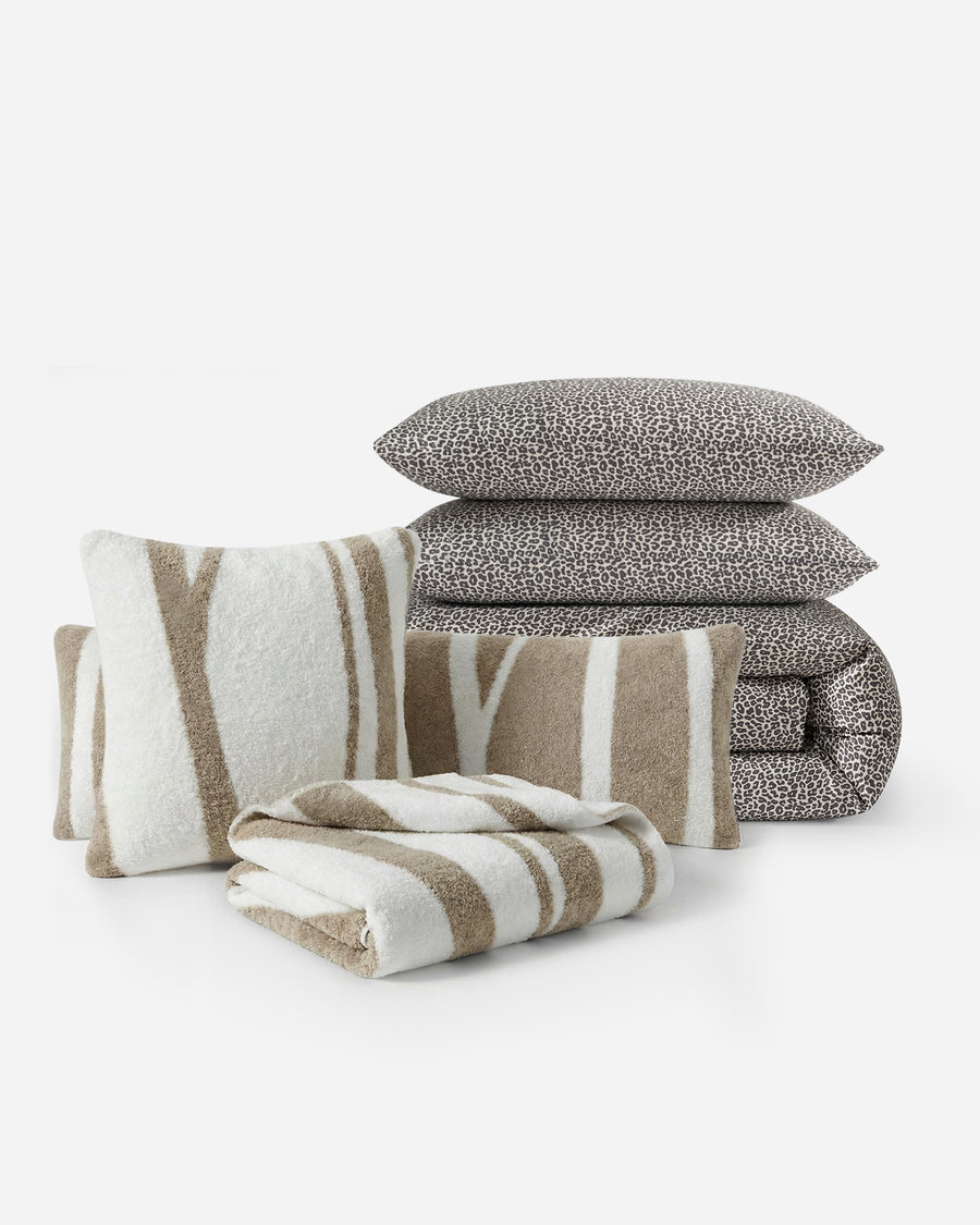 Image of Silky Lyocell Leopard Print + Cloud Silque Woodland Bundle