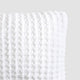Snug Waffle Mini Pillow Clear White