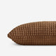 Snug Waffle Lumbar Pillow Chestnut