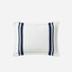 Sunday Citizen Amarena Snug Striped sham set in Midnight - Off White