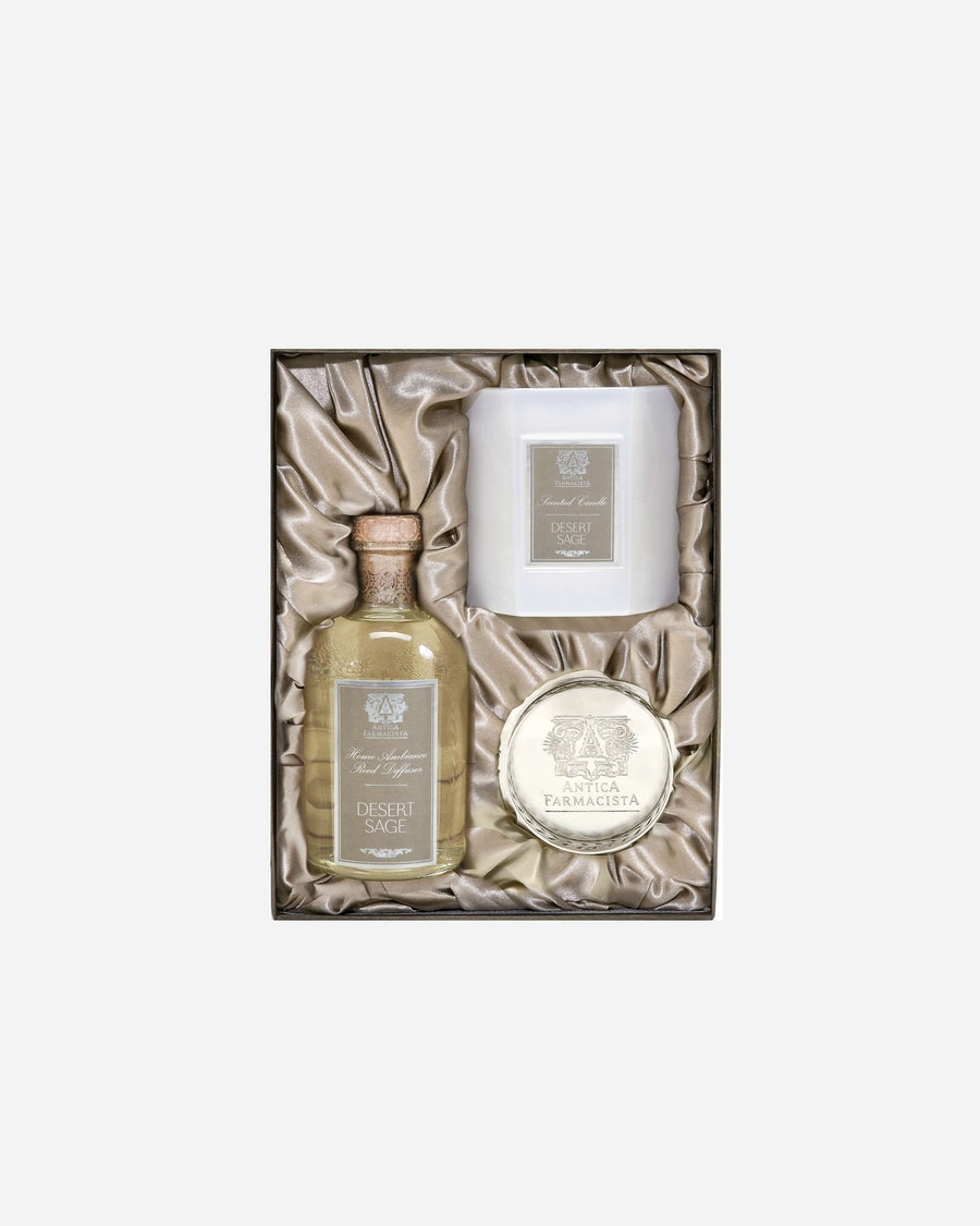 Gift Set: Desert Sage Candle + Diffuser + Tray
