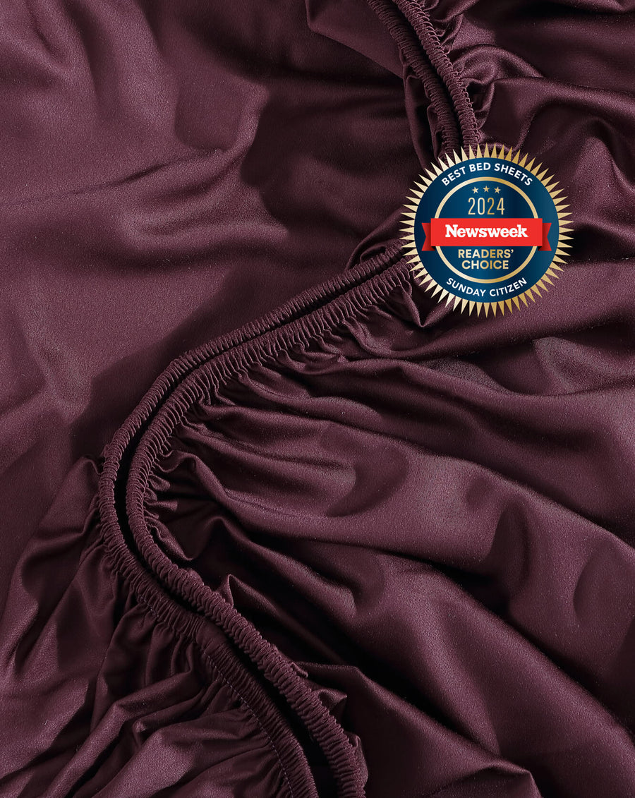 Natural Premium Bamboo Fitted Sheet Fig