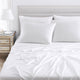 Natural Premium Bamboo Sheet Set Clear White