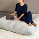 Extra Large Teddy Floor Pillow Light Gray