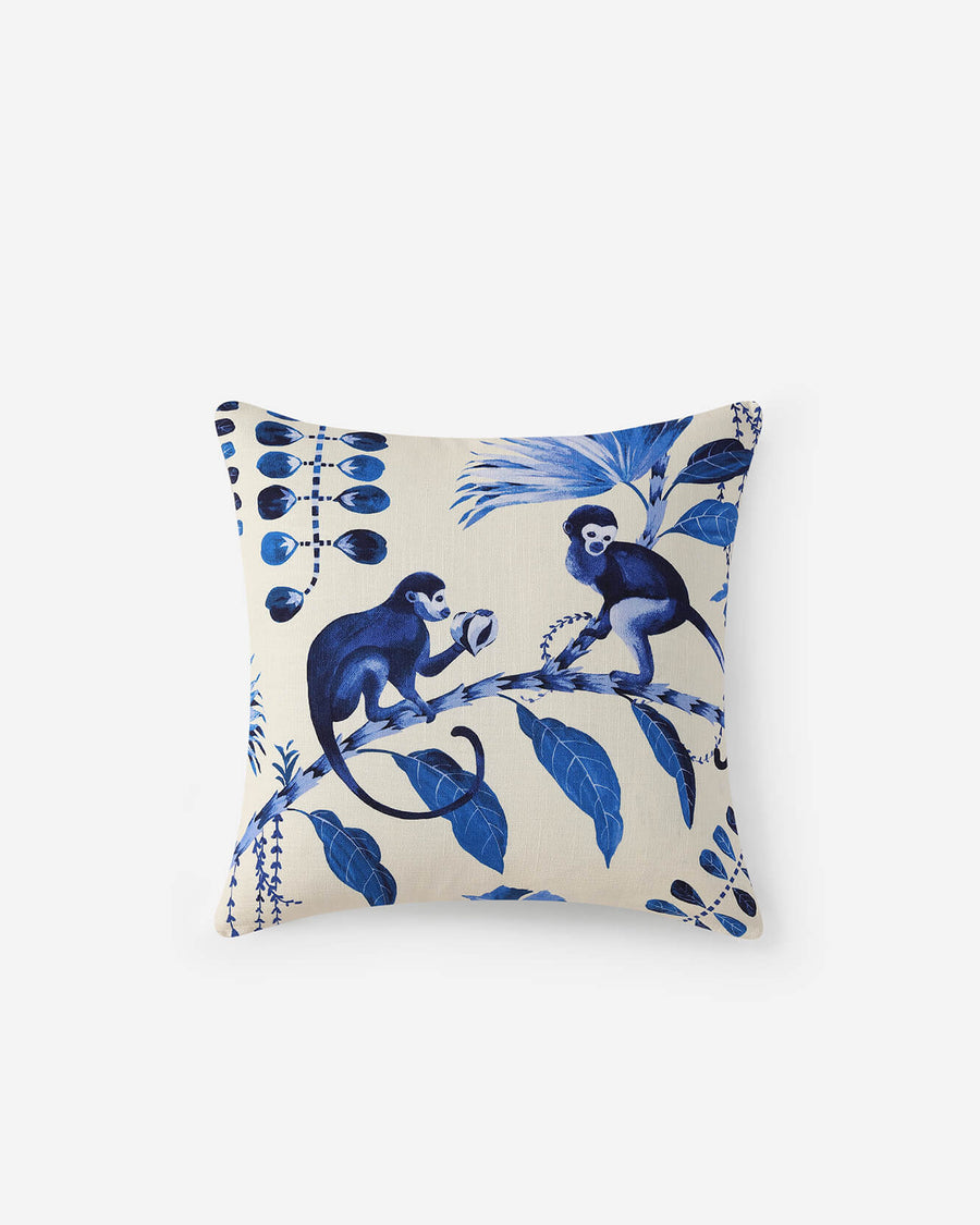 Sunday-Citizen_Blue-Monkeys-Throw-Pillow_ Off White