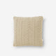 Braided Throw Pillow Sahara Tan
