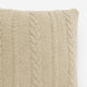 Braided Throw Pillow Sahara Tan
