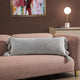 Braided Pom Pom Lumbar Pillow Cloud Gray